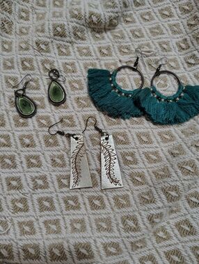 Cute Hook Earrings Lot Of 3